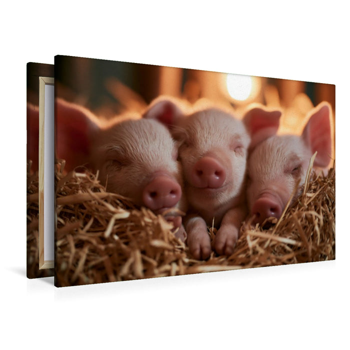 Premium Textil-Leinwand Ein Motiv aus dem Kalender Bauernhofzauber