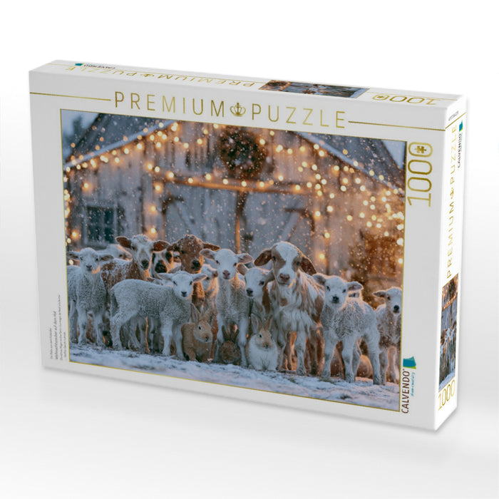 Weihnachtszauber auf dem Hof - CALVENDO Foto-Puzzle'