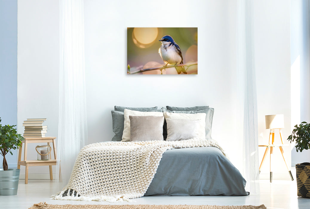 Premium Textil-Leinwand Portrait der Leichtigkeit, Natur, die sich selbst malt.