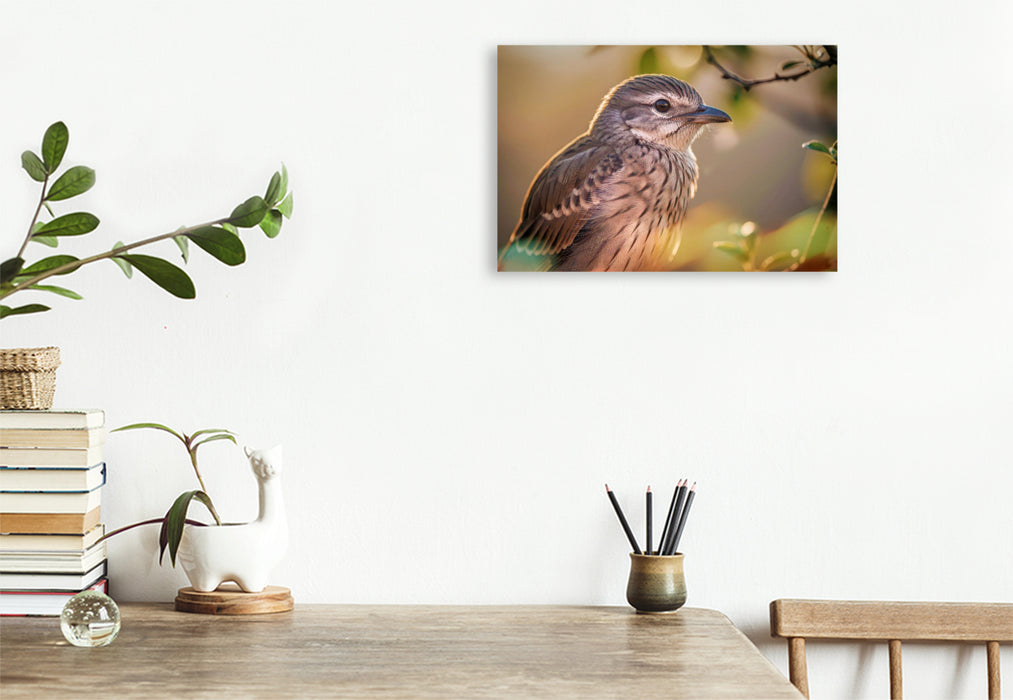 Premium Textil-Leinwand Ein Motiv aus dem Kalender Besondere Vogelportraits