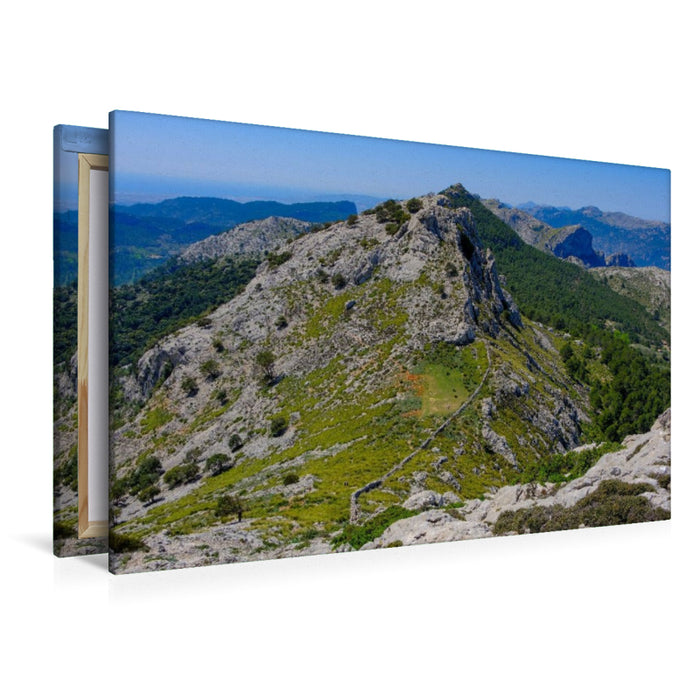 Premium Textil-Leinwand Über den Berggrat