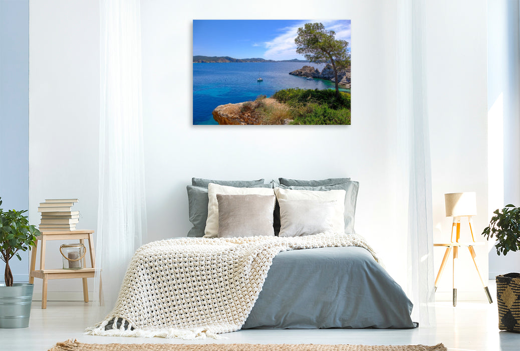 Premium Textil-Leinwand Stille Bucht in Südwesten