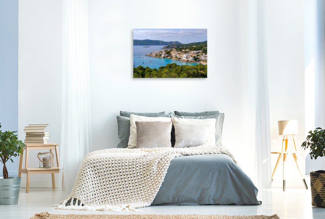Premium Textil-Leinwand Sant Elm am Mittelmeer