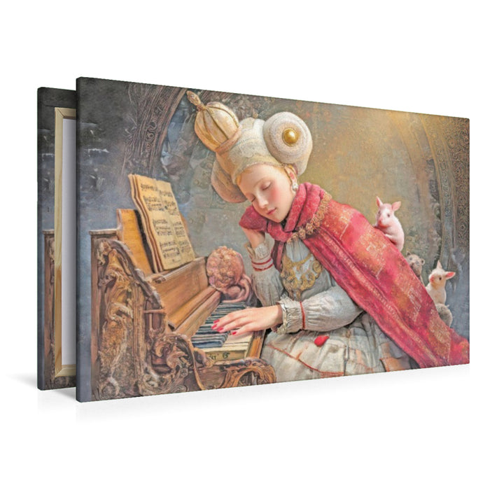 Premium Textil-Leinwand Melodien und Zuneigung