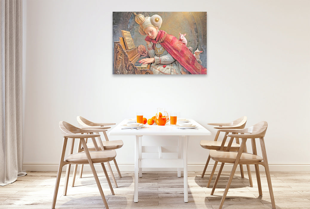 Premium Textil-Leinwand Melodien und Zuneigung