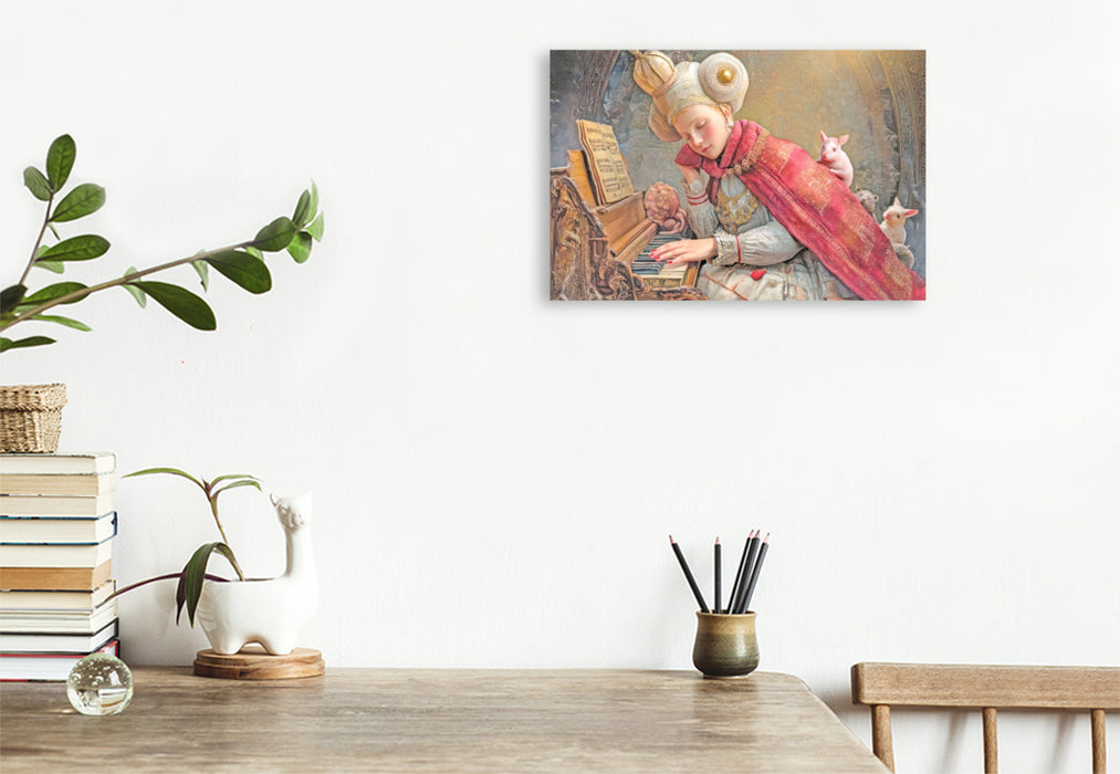 Premium Textil-Leinwand Melodien und Zuneigung