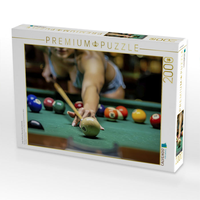 Jeder Stoß ein Moment der Kontrolle. - CALVENDO Foto-Puzzle'
