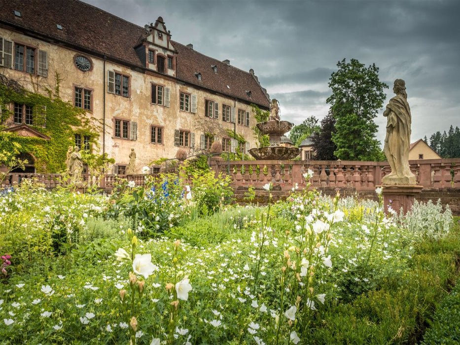 Garten von Kloster Bronnbach bei Wertheim - CALVENDO Foto-Puzzle'
