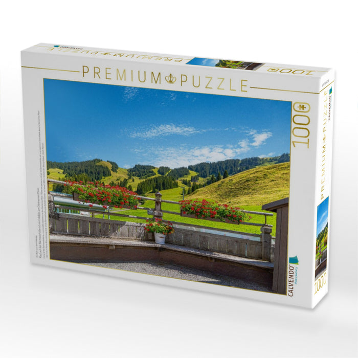 Rast auf der Bärmooshütte ist ein Erlebnis am Steinernen Meer. - CALVENDO Foto-Puzzle'