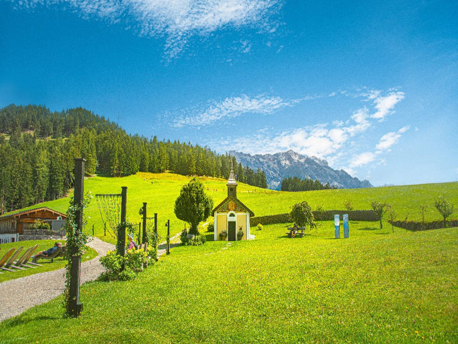 Die Jufenalm steht für echte Bergerlebnisse, herzliche Gastlichkeit und unvergessliche Momente. - CALVENDO Foto-Puzzle'