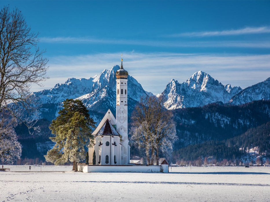 Wallfahrtskirche St. Coloman bei Schwangau - CALVENDO Foto-Puzzle'