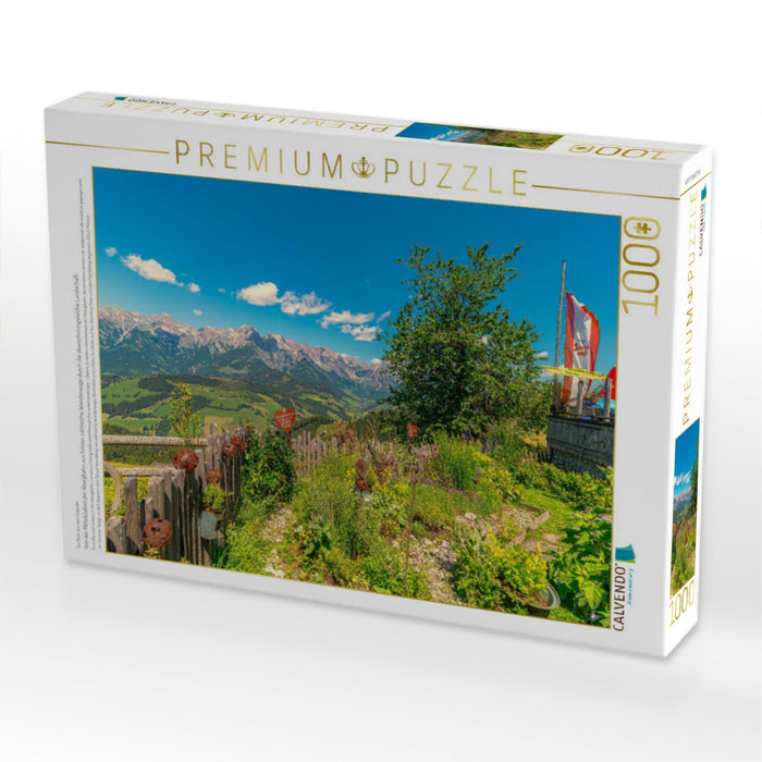 Von der Mittelstation der Abergbahn aus führen zahlreiche Wanderwege durch die abwechslungsreiche Landschaft. - CALVENDO Foto-Puzzle'