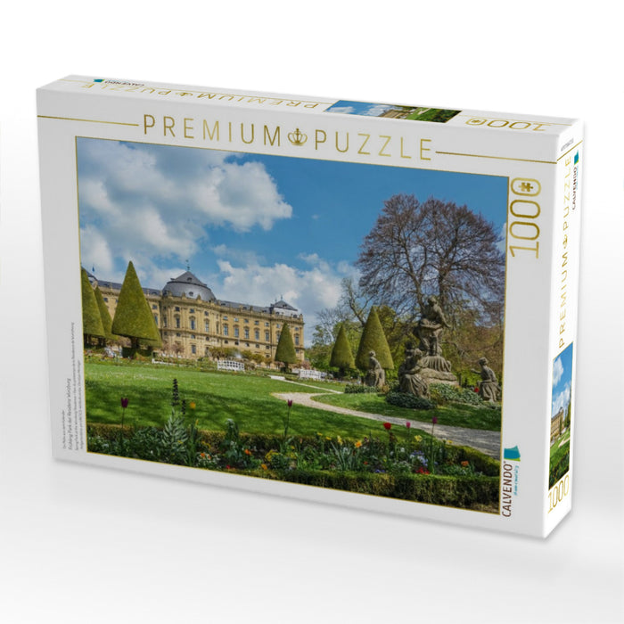 Frühling Park der Residenz Würzburg - CALVENDO Foto-Puzzle'