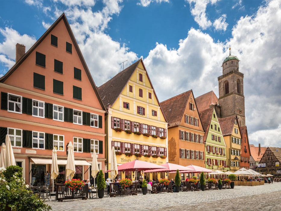 Historische Häuser am Marktplatz von Dinkelsbühl - CALVENDO Foto-Puzzle'