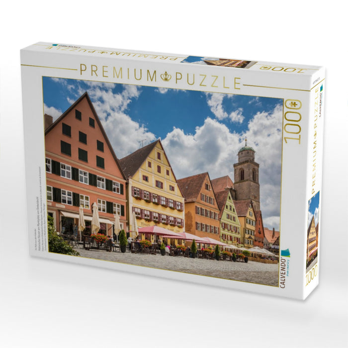 Historische Häuser am Marktplatz von Dinkelsbühl - CALVENDO Foto-Puzzle'