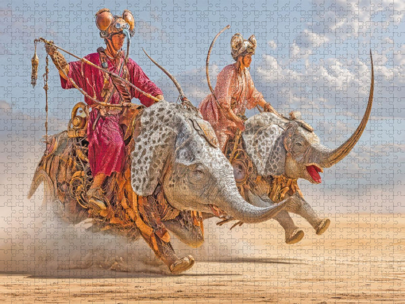 Wilde Reiter - CALVENDO Foto-Puzzle'