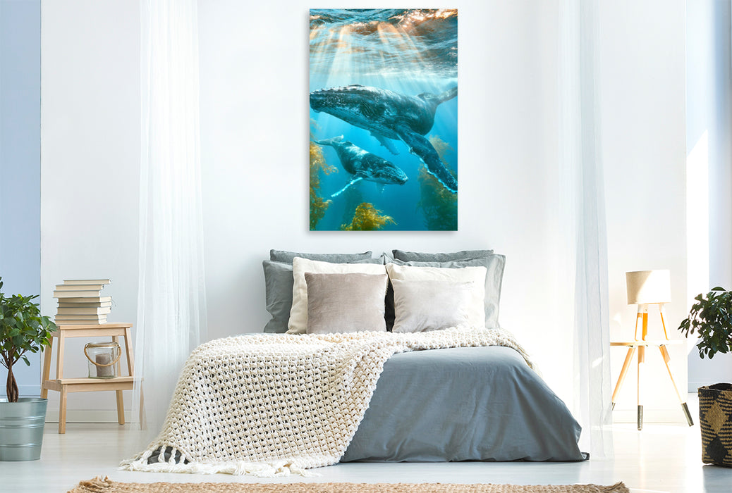 Premium Textil-Leinwand Im Takt des Ozeans