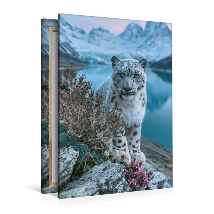 Premium Textil-Leinwand Im Reich des Schnees