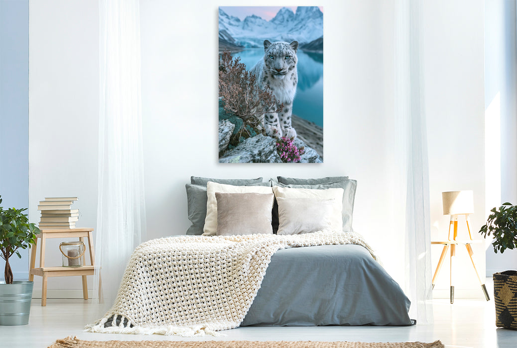 Premium Textil-Leinwand Im Reich des Schnees