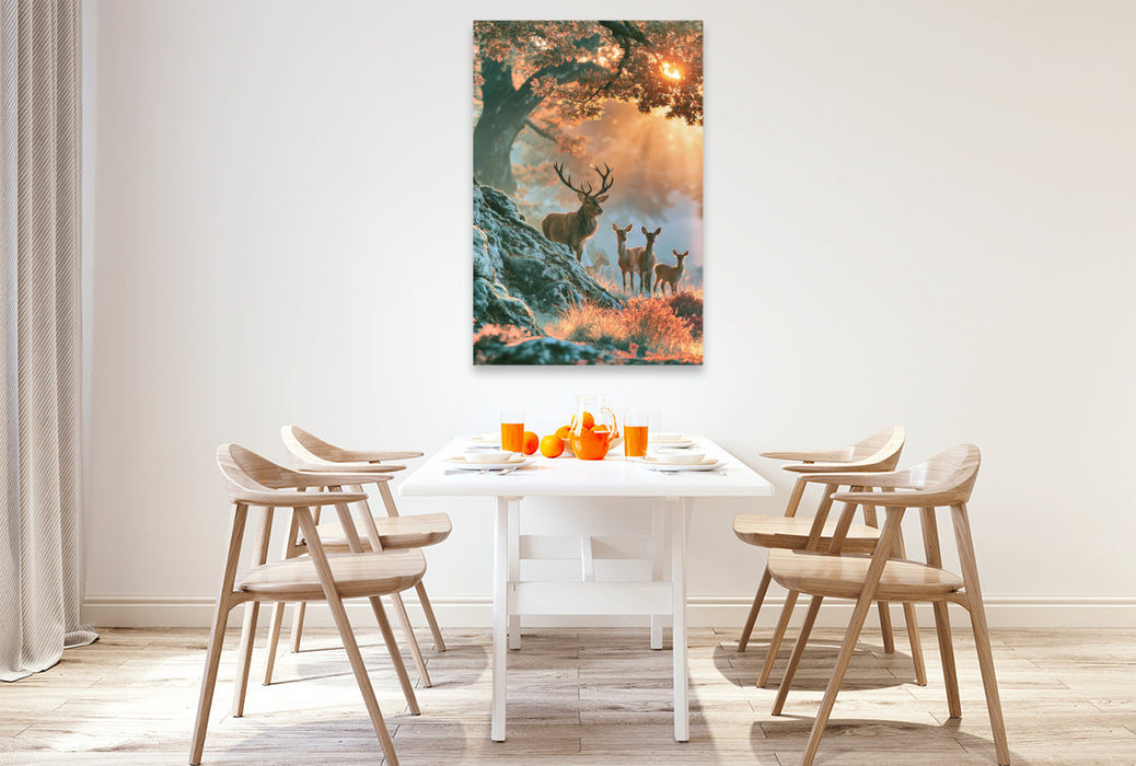 Premium Textil-Leinwand Stolz der Wälder