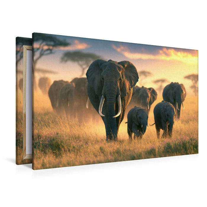 Premium Textil-Leinwand Ein Motiv aus dem Kalender Im Herzen der Wildnis