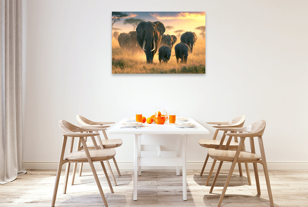 Premium Textil-Leinwand Ein Motiv aus dem Kalender Im Herzen der Wildnis