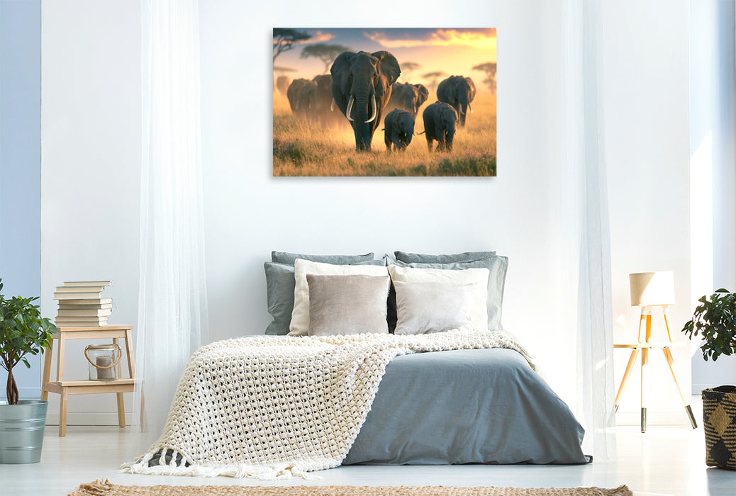 Premium Textil-Leinwand Ein Motiv aus dem Kalender Im Herzen der Wildnis