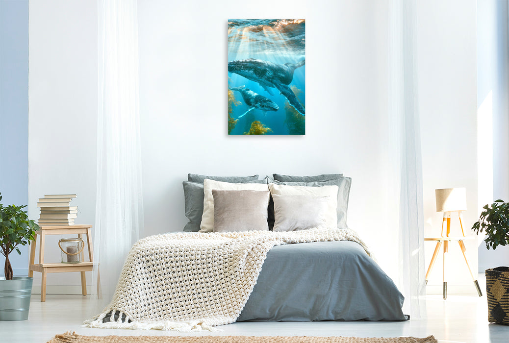 Premium Textil-Leinwand Im Takt des Ozeans