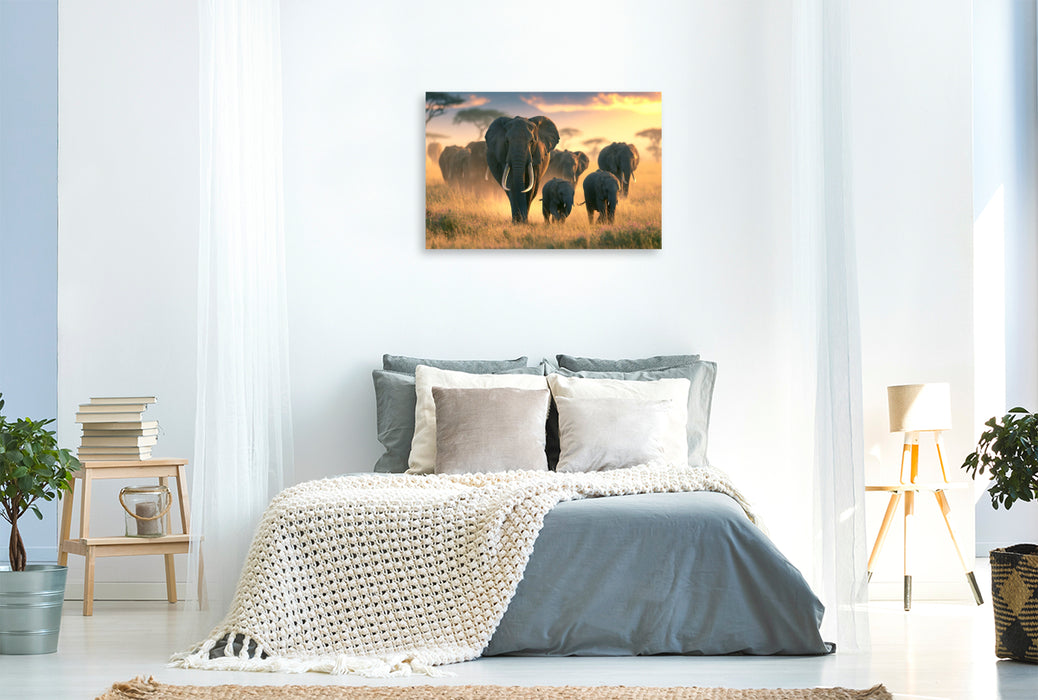 Premium Textil-Leinwand Ein Motiv aus dem Kalender Im Herzen der Wildnis