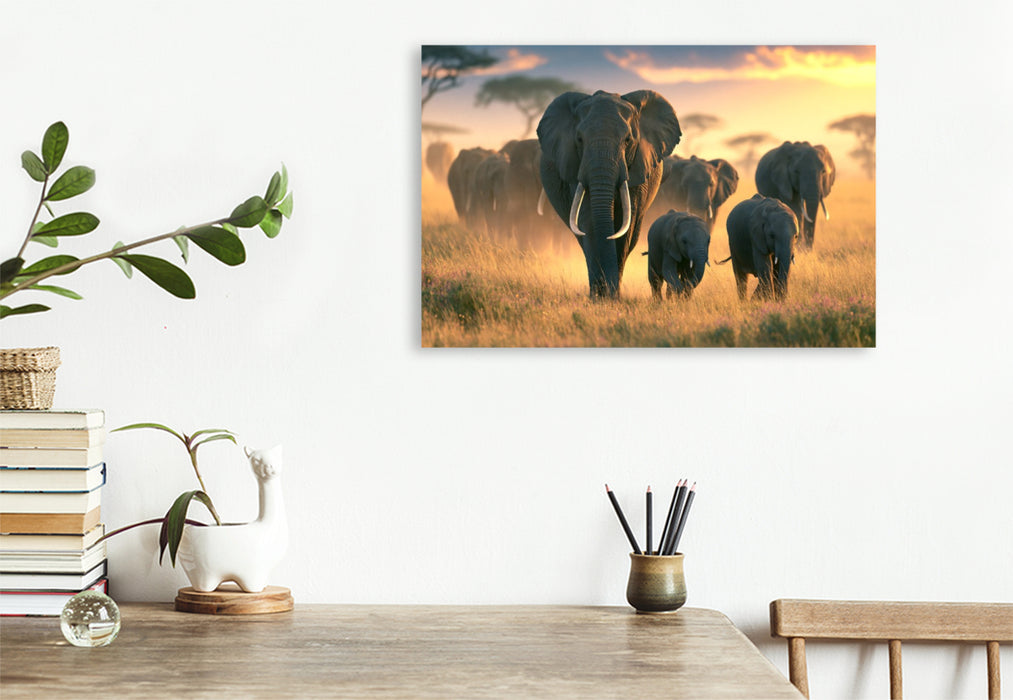 Premium Textil-Leinwand Ein Motiv aus dem Kalender Im Herzen der Wildnis