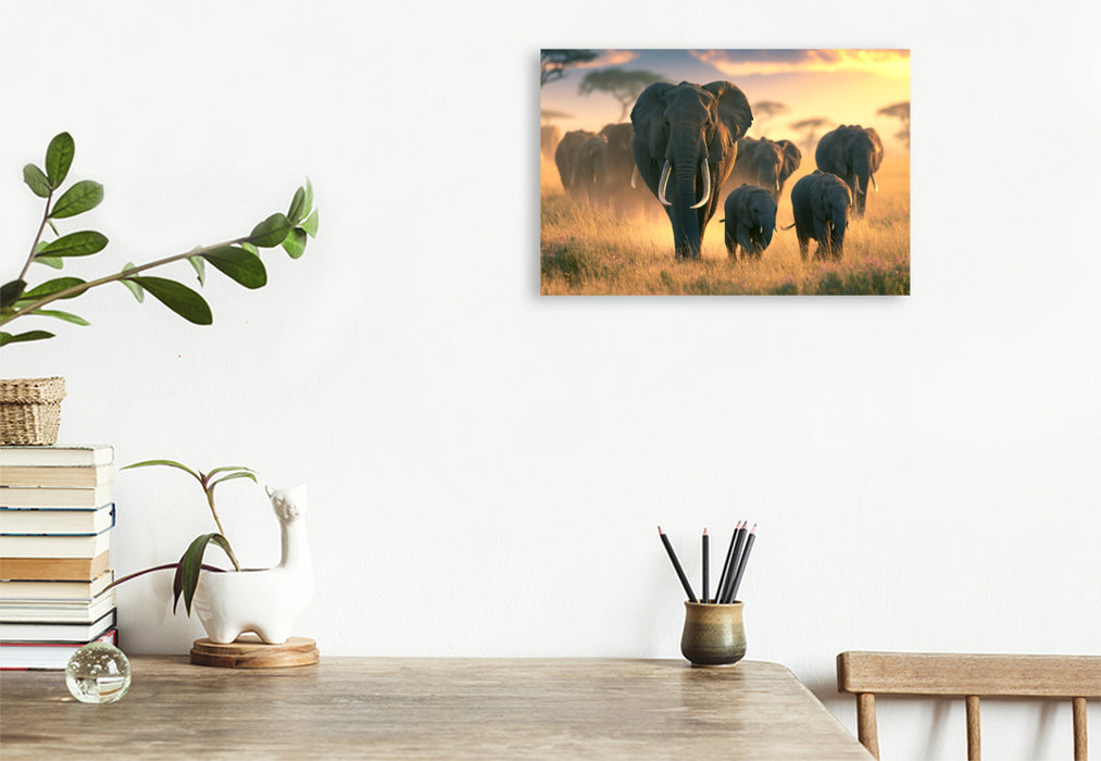 Premium Textil-Leinwand Ein Motiv aus dem Kalender Im Herzen der Wildnis