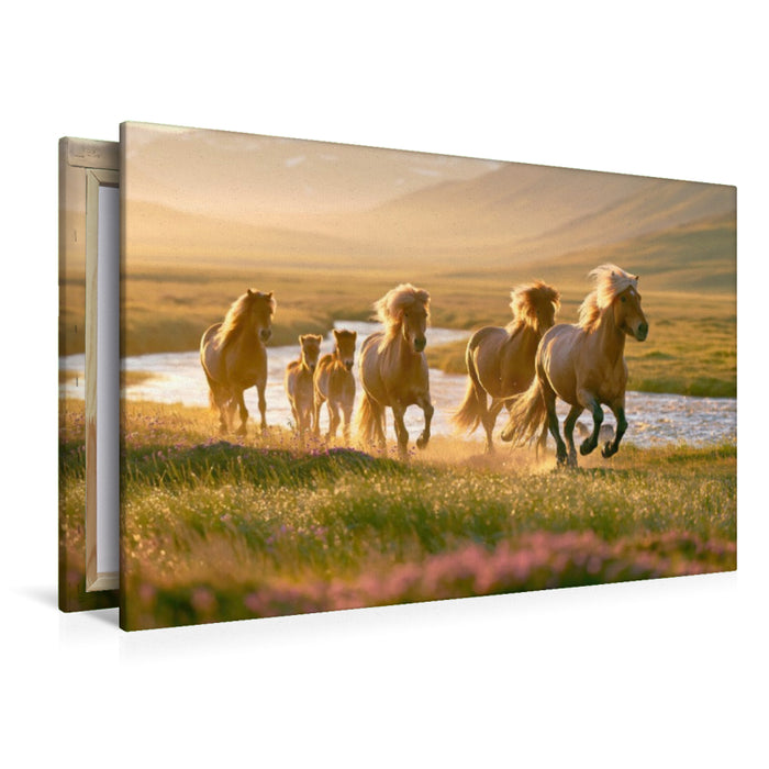 Premium Textil-Leinwand Frei wie der Wind