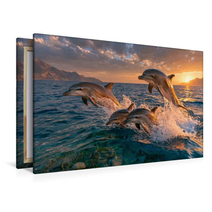 Premium Textil-Leinwand Freude der Meere