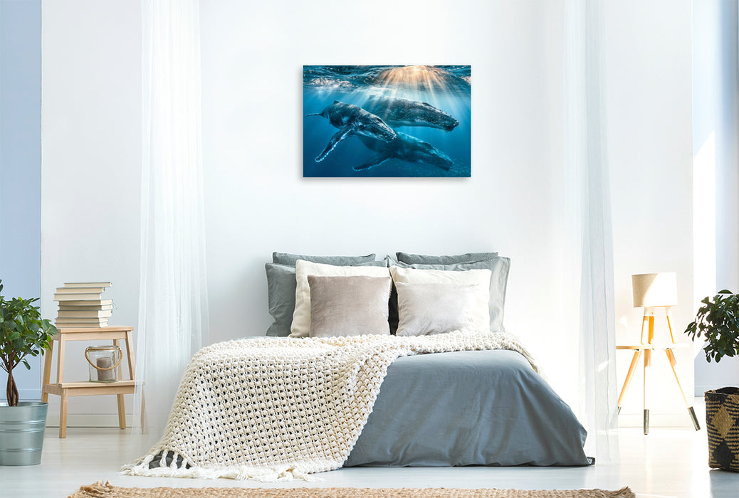 Premium Textil-Leinwand Giganten der Meere