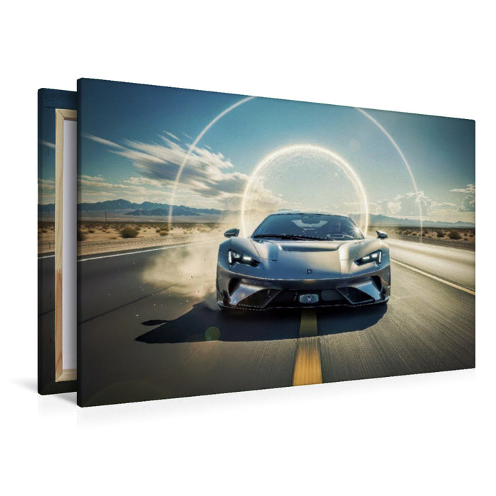 Premium Textil-Leinwand Ein Motiv aus dem Kalender Durchbrechen der Schallmauer