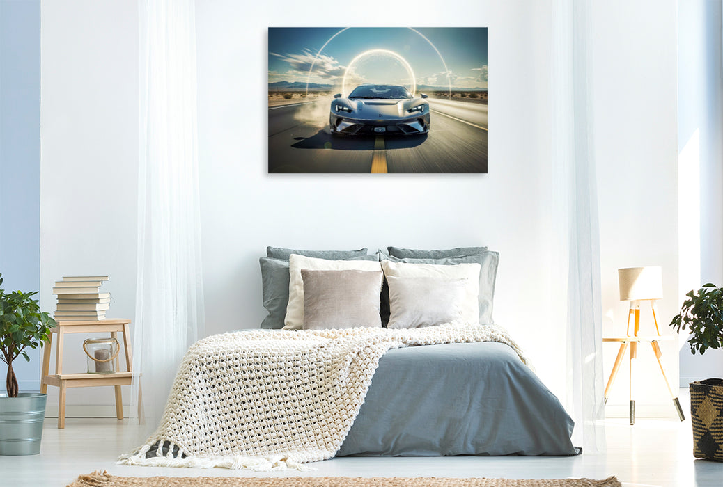 Premium Textil-Leinwand Ein Motiv aus dem Kalender Durchbrechen der Schallmauer