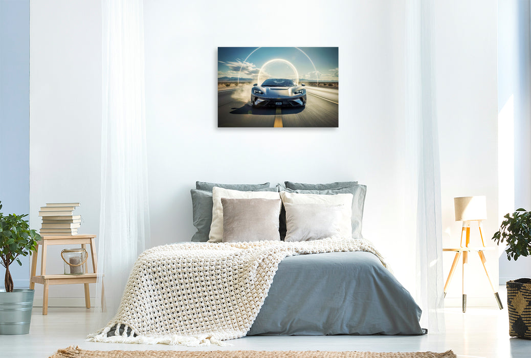 Premium Textil-Leinwand Ein Motiv aus dem Kalender Durchbrechen der Schallmauer