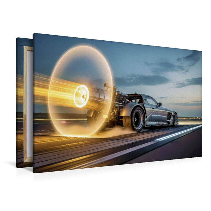 Premium Textil-Leinwand Ein Motiv aus dem Kalender Durchbrechen der Schallmauer