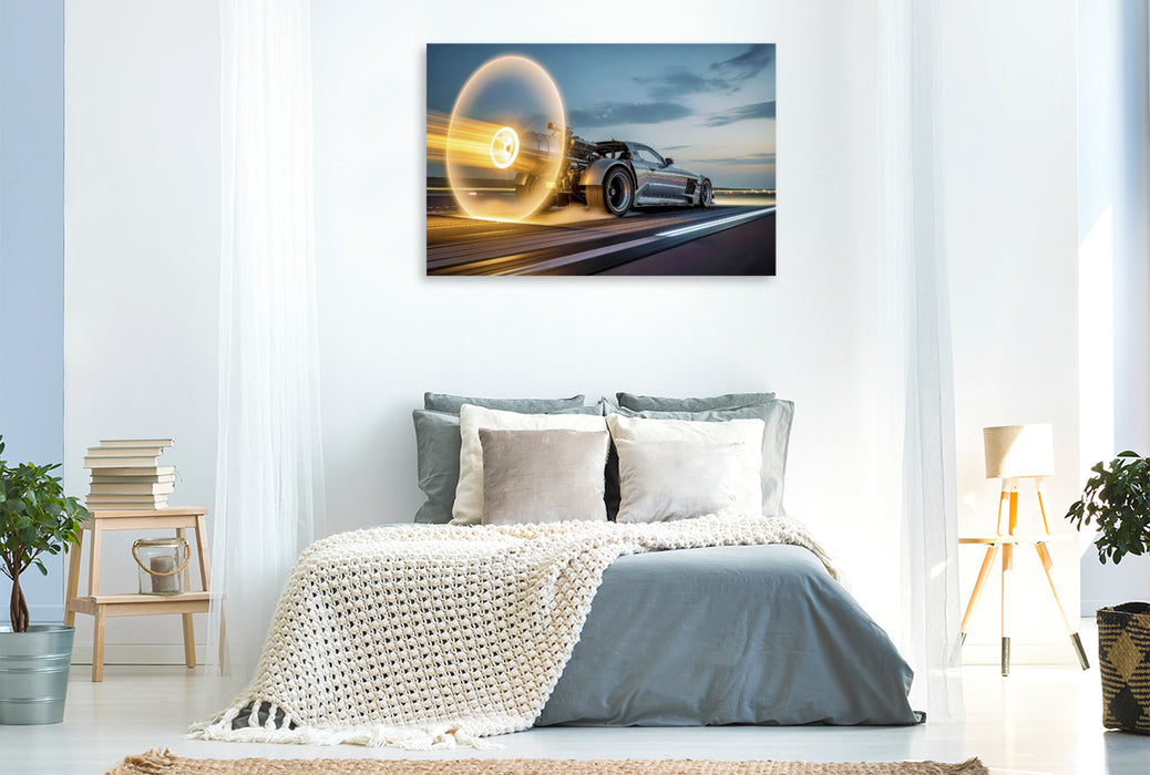 Premium Textil-Leinwand Ein Motiv aus dem Kalender Durchbrechen der Schallmauer