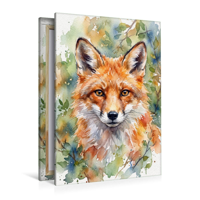 Premium Textil-Leinwand Der Fuchs