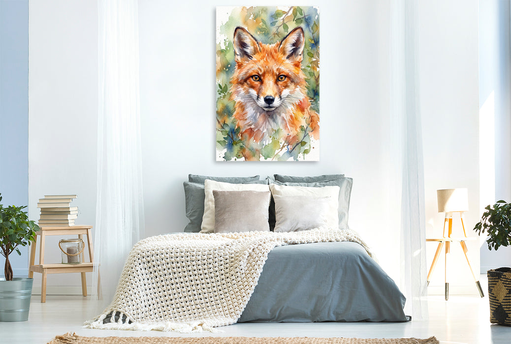 Premium Textil-Leinwand Der Fuchs