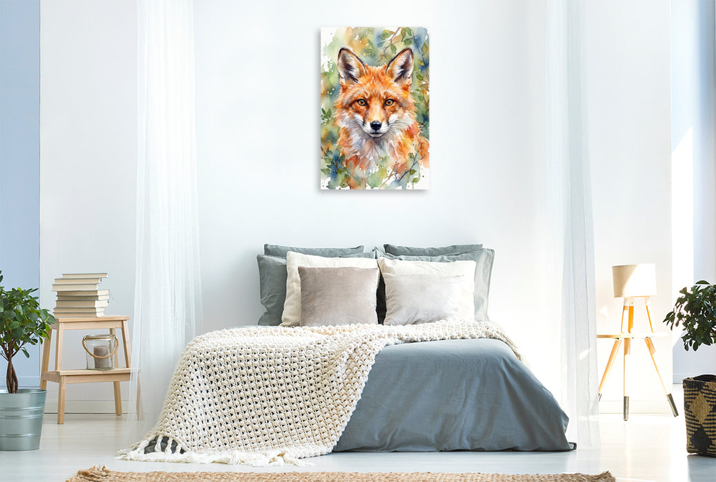 Premium Textil-Leinwand Der Fuchs