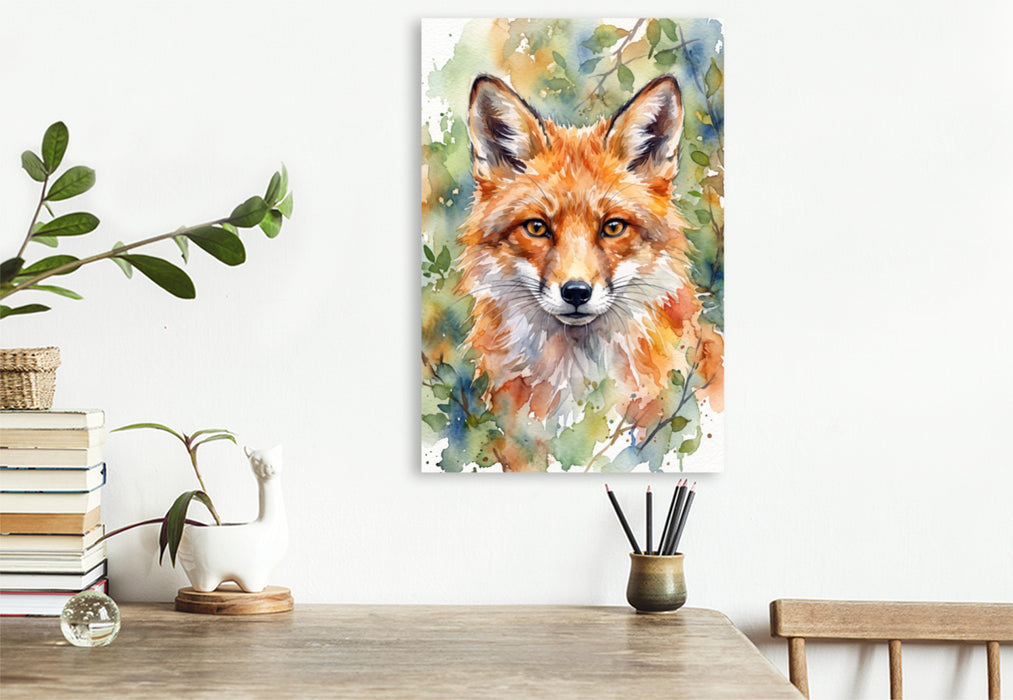 Premium Textil-Leinwand Der Fuchs