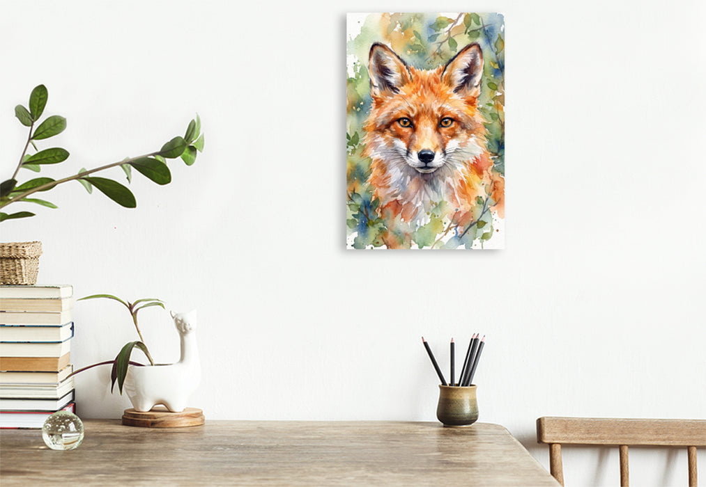 Premium Textil-Leinwand Der Fuchs