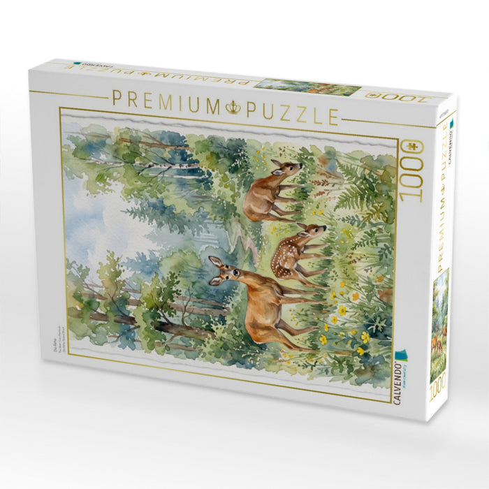 Die Rehe - CALVENDO Foto-Puzzle'