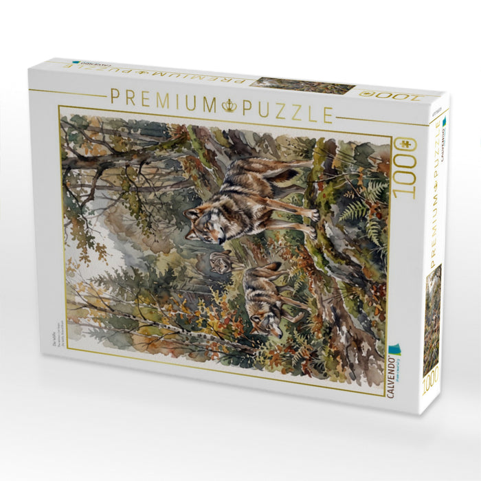 Die Wölfe - CALVENDO Foto-Puzzle'