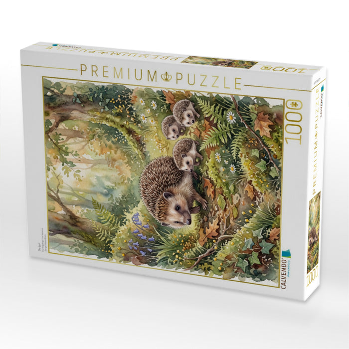 Die Igel - CALVENDO Foto-Puzzle'
