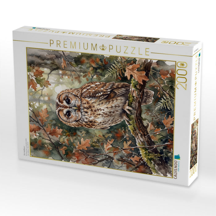 Der Waldkauz - CALVENDO Foto-Puzzle'