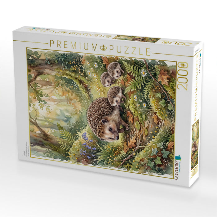 Die Igel - CALVENDO Foto-Puzzle'