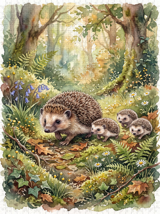 Die Igel - CALVENDO Foto-Puzzle'